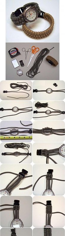 diy, watch, weave, bracelet