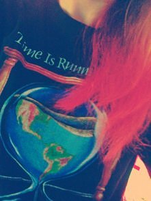 różowe końcówki włosów <3!