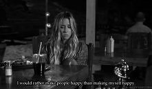 ...than making myself happy...