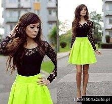 zestaw neon z czernią podoba wam się ? :)