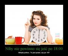 teoretycznie 2h przed snem ...