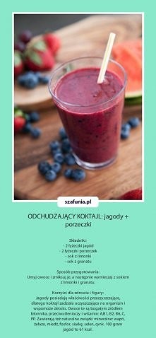 koktajl jagodowo - porzeczkowy