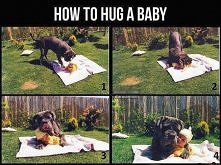How to hug a baby