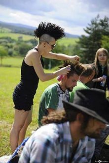 Stawianie irokeza :D