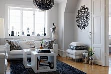 mieszkanie, Malmo, biel i czern