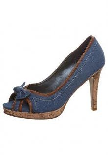 Anna Field Szpilki Peep Toe niebieski - Chcesz wiedzieć więcej? - Kliknij w powiększone zdjęcie -  Cena: 119 zł. Anna Field Szpilki Peep Toe niebieski Obuwie w Zalando.pl | mate...