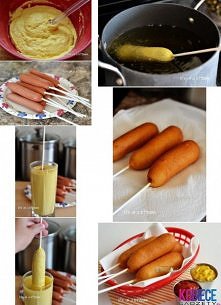 PARÓWKA Z CIEŚCIE NA PATYKU.