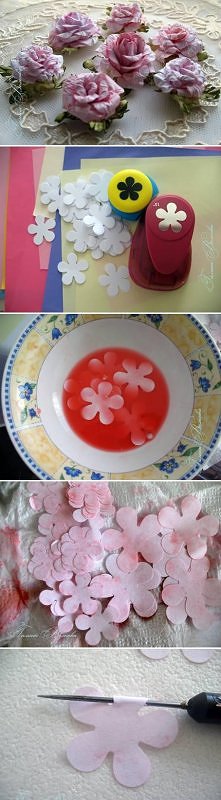 diy, curly, paper, rosettes