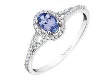 Pierścionek z białego złota...