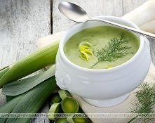 Zupa porowa z serkiem topionym