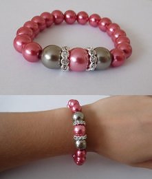 Bransoletka z przekładkami:)