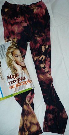 leginsy ombre :) świetny wzór wyszedł :) własnoręcznie robione, rzecz jasna :) DIY w moim wykonaniu. Na sprzedaż - 19 zł plus przesyłka, można negocjować ;)
