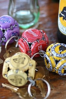 .Recycled Bottle top Craft Idea.