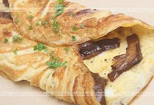 Omlet z leśnymi grzybami