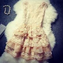 sukienka - pastelowa koronka