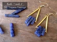 DIY. Trapezowate kolczyki.