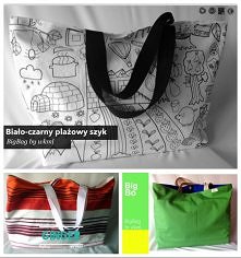 BigBag czyli torby plażowe by wkml-posiadają kieszeń na zamek, kieszeń na telefon i zapięcie na magnes