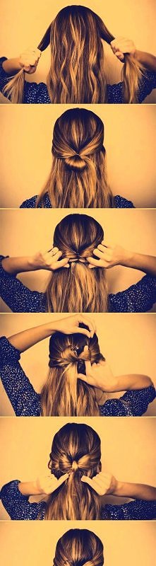 jak zrobić kokardkę z włosó...