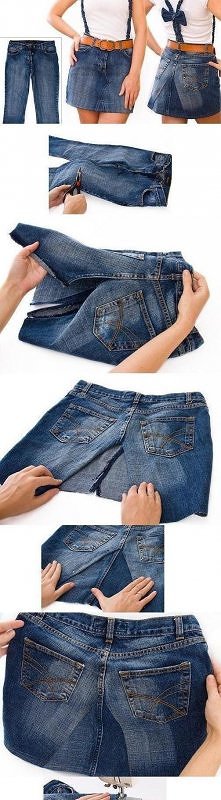 spódniczka ze spodni..;d