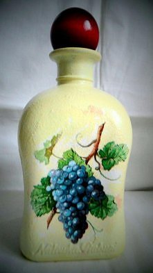 Butelka na nalewki decoupage (klik w zdjęcie po więcej)