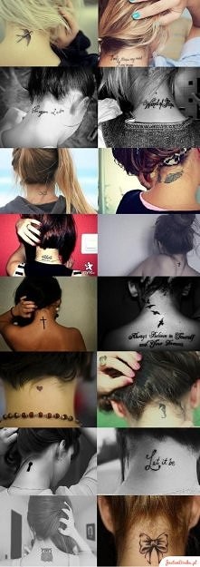 tatuaże na karku są MEGA <3