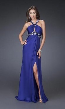 Long La Femme Dress with Fl...