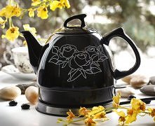 Czajnik ceramiczny BLACK ROSE