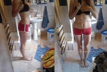 mój brzuszek po ok miesiącu...