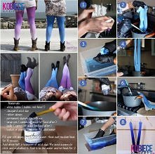 cieniowane leginsy :)