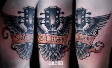 guitar tattoo