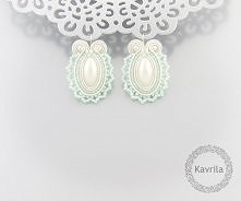 lace light mint soutache by Kavrila