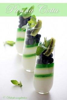 panna cotta z kiwi