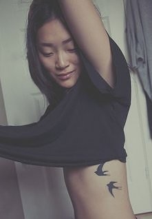 .Swallow Couple Tattoo On S...