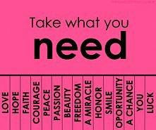 take what you need by wehea...