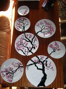 Zestaw ręcznie malowanych t...