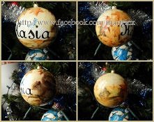 bombka imienna :)Kasia lubi wiewiórki :)