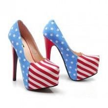 Szpilki z amerykańską flagą♥♥