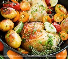 Udka z kurczaka duszone z warzywami

Trzeba spróbować :)