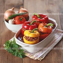 Papryka duszona faszerowana gęsiną