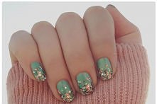  glitter, fade, nail, art, tutorial