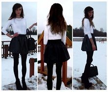 skórzana rozkloszowana spód...