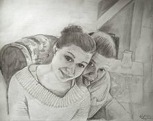 Kolejny mój rysunek. "<3"