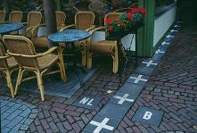 Granica między Holandią a Belgią.