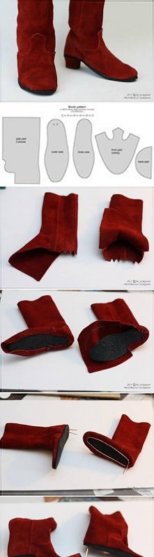 diy, doll, boot, tutorial, handmade