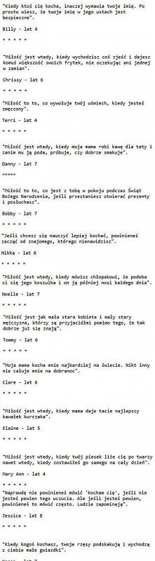 dzieci wiedzą czym jest miłość, a ty ?