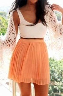 orange skirt