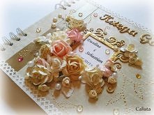 Ślubna księga gości w złoci...