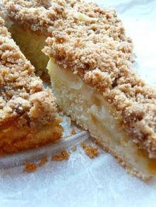 Ciasto z jabłkami i kruszonką cynamonową:
    60 g masła
    140 g mąki
    100 g drobnego cukru
    1 duże jajko
    1/2 łyżeczki esencji waniliowej
    1 łyżeczka proszku do p...