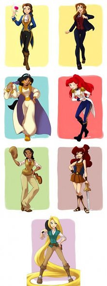 Disney Princesses In Their ...