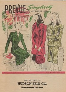 katalog ubrań z 1940 r